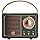 Dosmix Retro Bluetooth Speaker, Vintage Decor Mini Wireless Speaker, Cute Portable Small Speaker for Bedroom Desk Kitchen Office, Old Fashion Style Room Decor Speaker, Gift for Women Men Girls(Green)