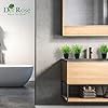 Der Rose Fake Plants 4 Packs Artificial Plants Small Faux Plants Black Bathroom Accessories for Halloween Bathroom Home Kitchen Coffee Table Office Desk Decor Indoor