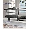Kitsure Dish Drying Rack for Kitchen Counter, Stainless Steel Sink Organization and Storage Essentials with Cutlery Holder, Home and Appartment Decor, 12''W x 15.5''L, Black