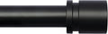 Byondeth Adjustable 16-88 Inch Window Curtain Rod with Aluminum Finials, Black