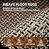 Eqivei Kitchen Rugs and Mats Non Skid Washable Set of 2 PCS, Absorbent Runner Rugs for Kitchen, Front of Sink, Kitchen Mats for Floor, 17.3"x 47"+17.3"x 29" (Black)