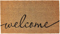 KANKUN Heavy-Duty Coco Coir Welcome Doormat for Entrance