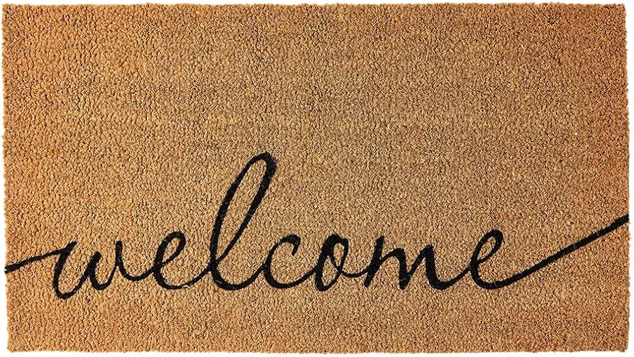 KANKUN Heavy-Duty Coco Coir Welcome Doormat for Entrance