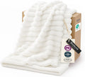 Bedsure GentleSoft Fleece Throw Blanket - Cozy Off-White Couch & Bed Decor