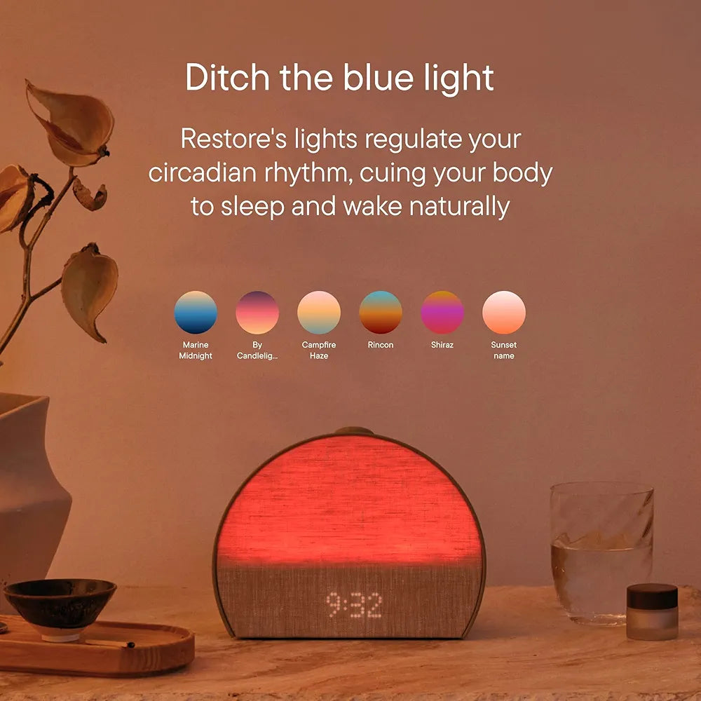 Hatch Restore 3 Sunrise Alarm Clock, Sound Machine, Smart Light  - White Noise, Screen-Free Sleep Routine