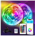 DAYBETTER 130ft RGB LED Strip Lights with Remote and 24V Power Supply