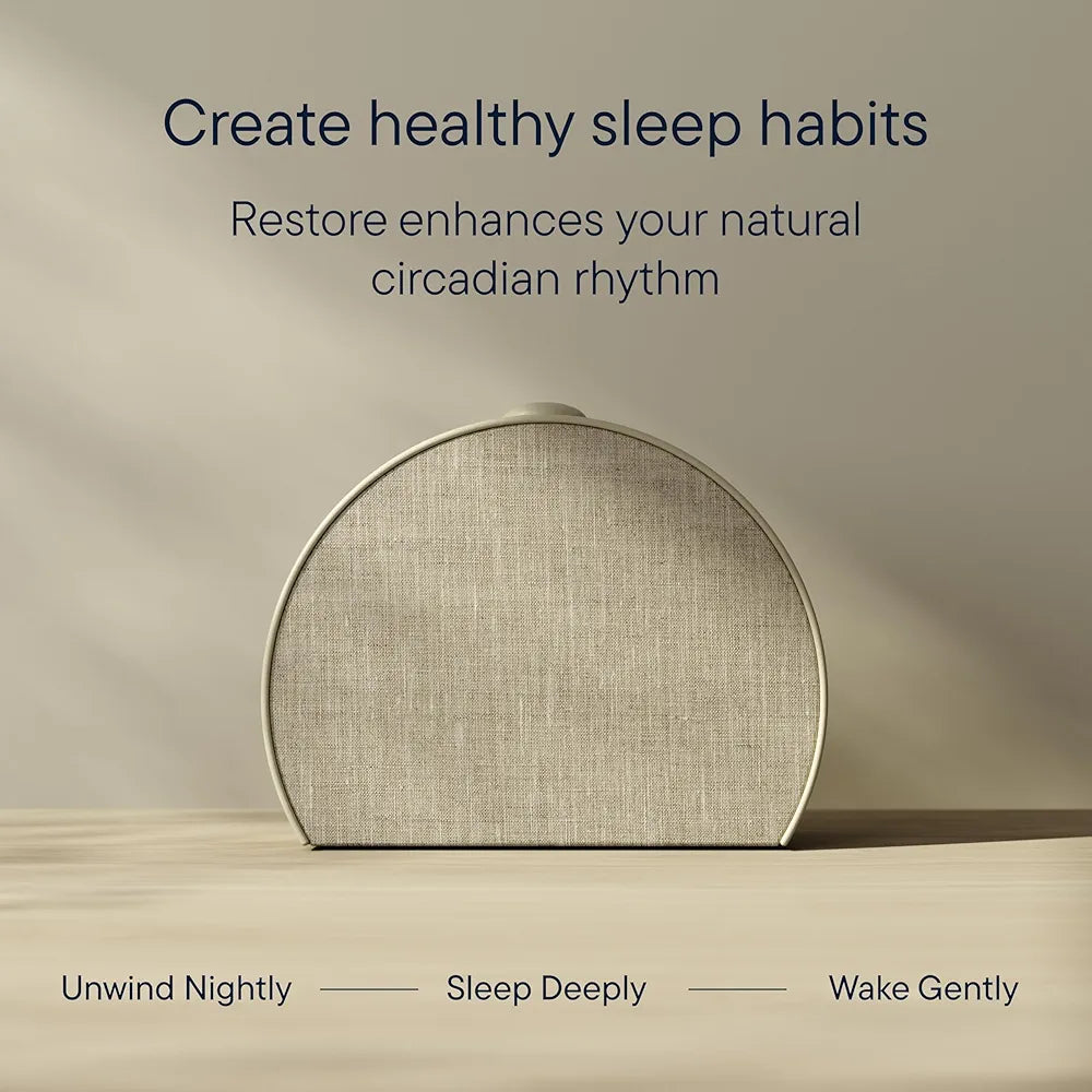 Hatch Restore 3 Sunrise Alarm Clock, Sound Machine, Smart Light  - White Noise, Screen-Free Sleep Routine