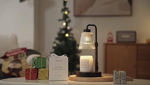 GODONLIF Candle Warmer Lamp with Cycle Timer, Birthday Gifts for Women Mom Her, House Warming Gifts New Home Room Decor, Wax Melt Warmer for Jar Candles with 2 Bulbs
