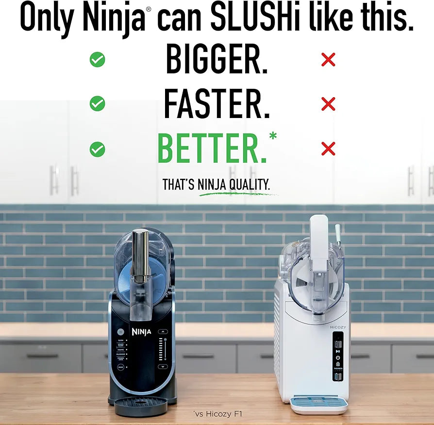 Ninja SLUSHi Frozen Drink & Slushie Machine with RapidChill Technology | 88 oz. Easy Fill Vessel | 5 Preset Programs | Make Margaritas, Frappés, & More | With Dishwasher Safe Parts | Black | FS301